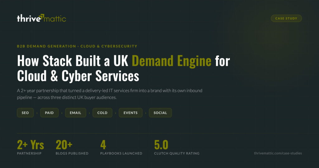 Stack — UK Cloud & Cybersecurity Demand Engine Case Study